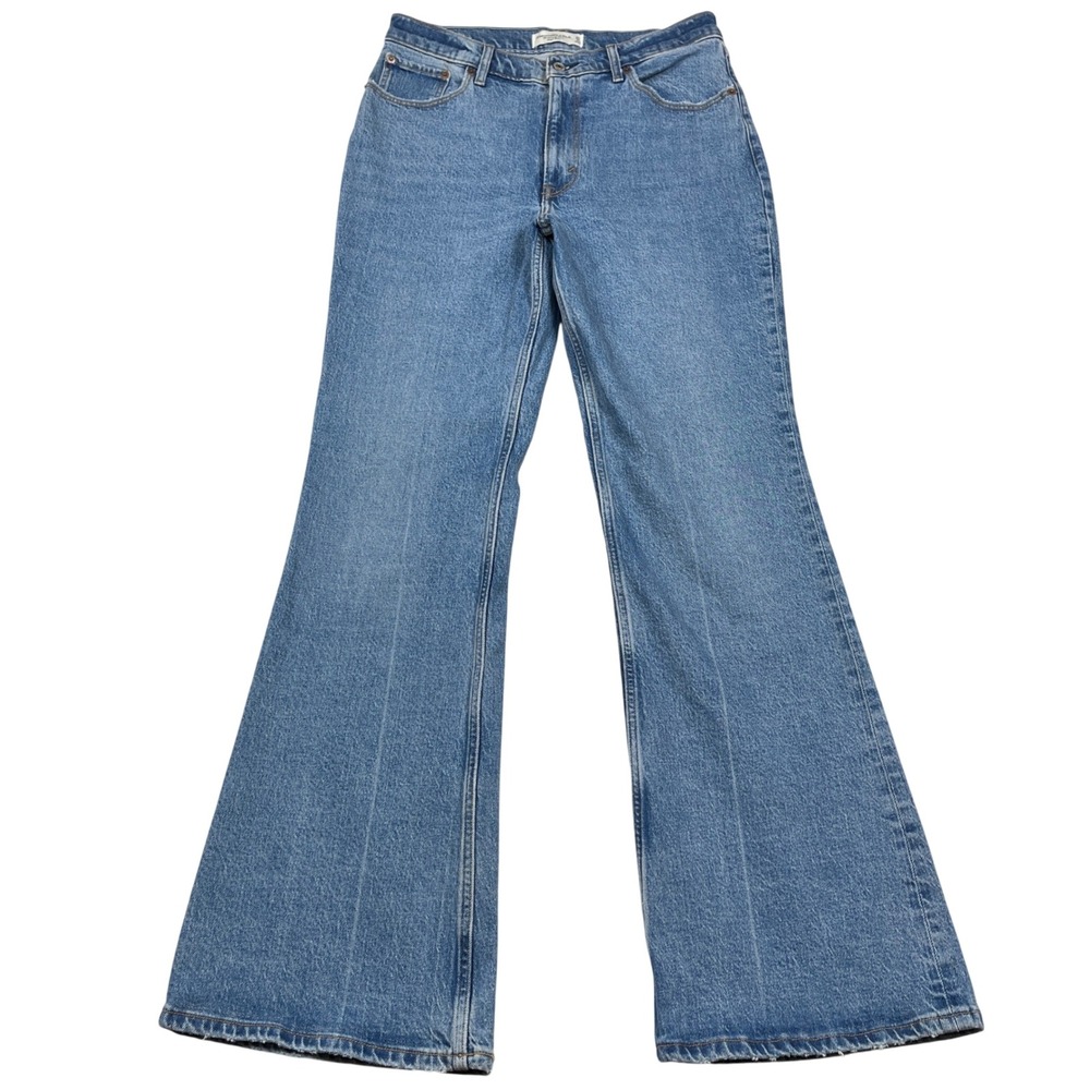 Abercrombie & Fitch Jeans Womens 30/10 Blue Vintage Flare High Rise Boho Retro